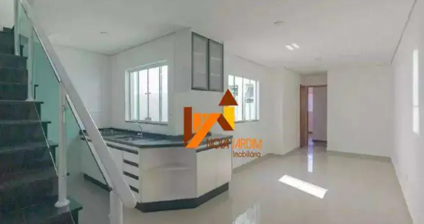 Cobertura com 2 dormitórios, 94 m² - venda por r$ 680.000,00 ou aluguel por r$ 3.495,00/mês - jardim bela vista - santo andré/sp