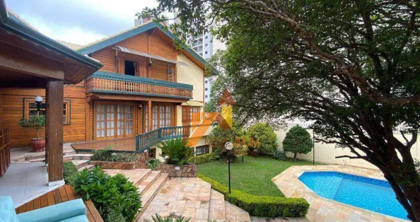 Sobrado com 5 dormitórios, 540 m² - venda por r$ 4.800.000,00 ou aluguel por r$ 23.620,00/mês - jardim bela vista - santo andré/sp