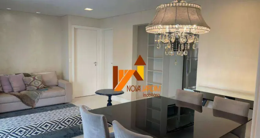 Apartamento com 3 dormitórios para alugar, 122 m² por r$ 8.414,00/mês - jardim - santo andré/sp