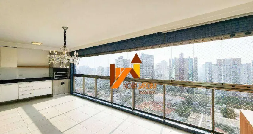 Apartamento com 4 dormitórios para alugar, 175 m² por r$ 12.975,00/mês - jardim - santo andré/sp
