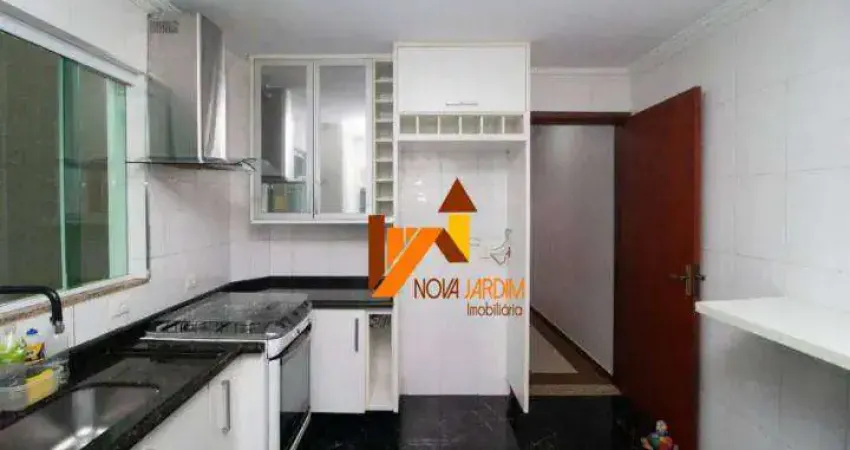 Sobrado com 3 dormitórios para alugar, 135 m² por r$ 5.088,00/mês - jardim - santo andré/sp