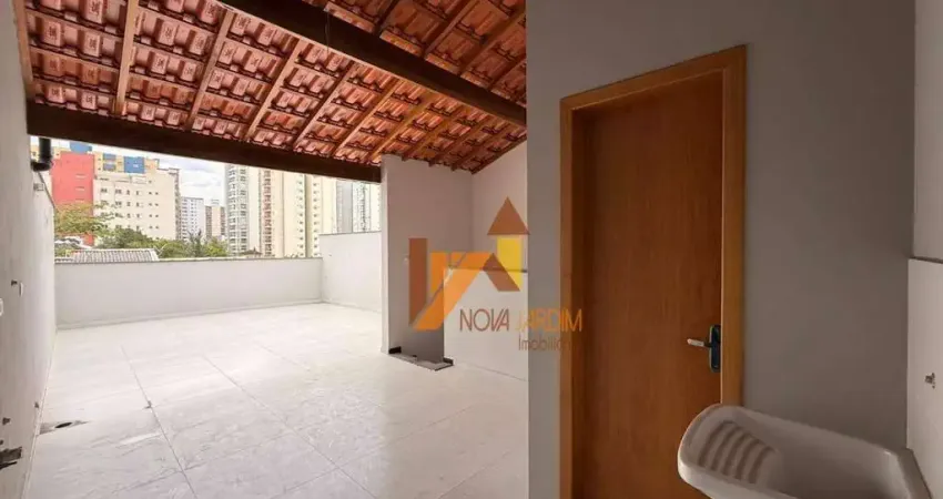 Cobertura com 2 dormitórios à venda, 120 m² por r$ 575.000,00 - parque das nações - santo andré/sp