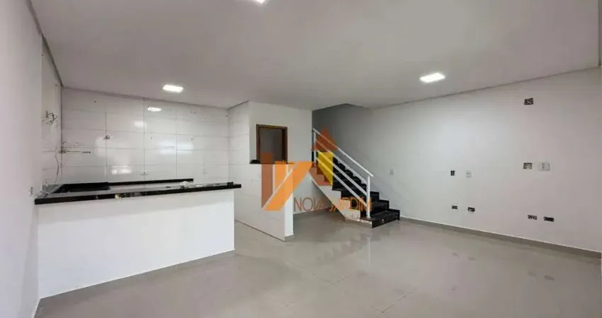 Sobrado com 2 dormitórios para alugar, 150 m² por r$ 2.890,00/mês - vila linda - santo andré/sp