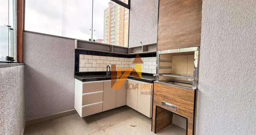 Cobertura com 3 quartos, 130 m² - venda por R$ 780.000 ou aluguel por R$ 5.050/mês - Vila Valparaíso - Santo André/SP