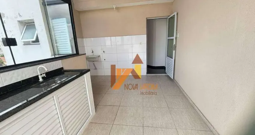 Cobertura com 2 dormitórios para alugar, 120 m² por R$ 2.645,00/mês - Vila Pires - Santo André/SP