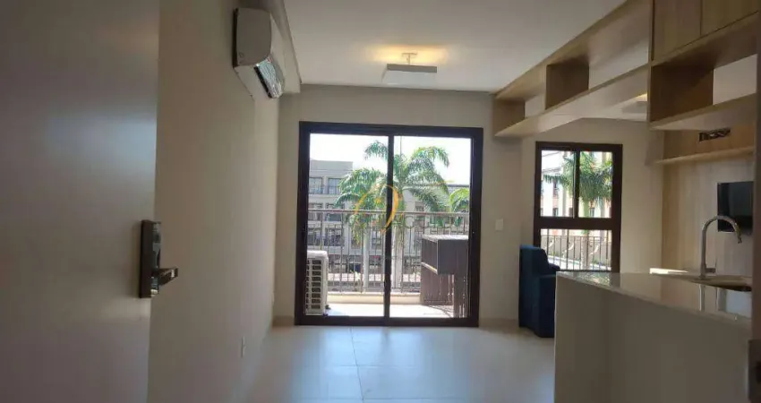 Apartamento com 1 dormitório para alugar, 56 m² por r$ 5.436,01/mês - jardim vivendas - são josé do rio preto/sp