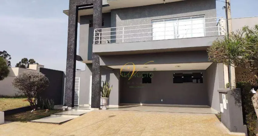 Sobrado com 3 dormitórios, 284 m² - venda por r$ 950.000,00 ou aluguel por r$ 5.900,00/mês - village mirassol iii - mirassol/sp