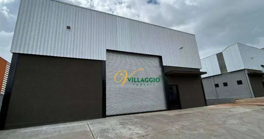 Barracão para alugar, 600 m² por r$ 12.000,00/mês - distrito industrial doutor carlos arnaldo e silva - são josé do rio preto/sp