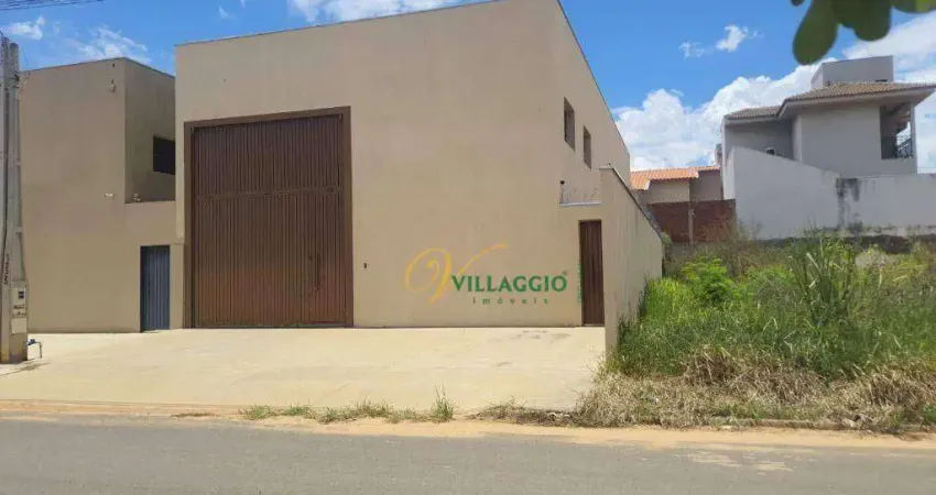 Barracão para alugar, 194 m² por r$ 3.850/mês - residencial villagio d'itália - cedral/sp