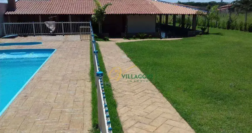 Chácara com 3 quartos, 1400 m² - venda por r$ 850.000 ou aluguel por r$ 4.161/mês - estância são paulo - guapiaçu/sp