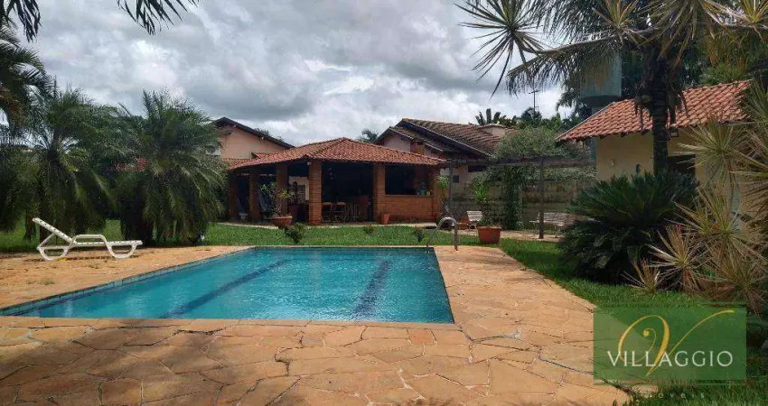 Chácara com 3 dormitórios à venda, 2000 m² por r$ 1.150.000,00 - condominio residencial monte carlo - guapiaçu/sp