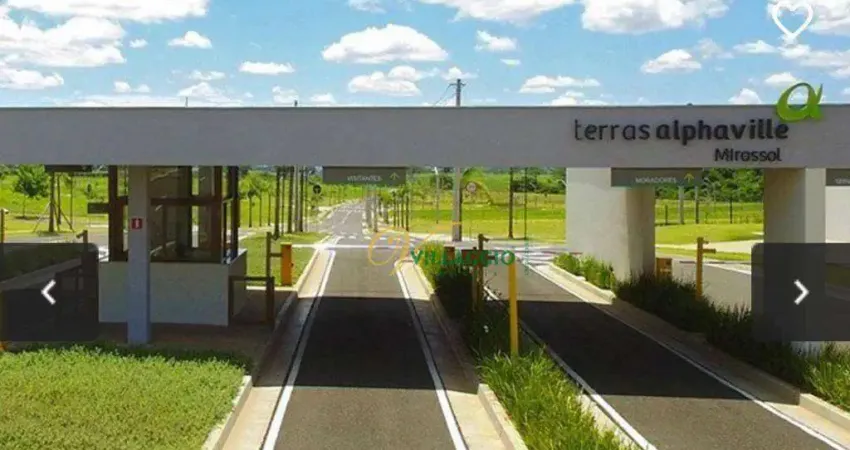 Terreno à venda, 325 m² por r$ 180.000 - alphaville - mirassol/sp