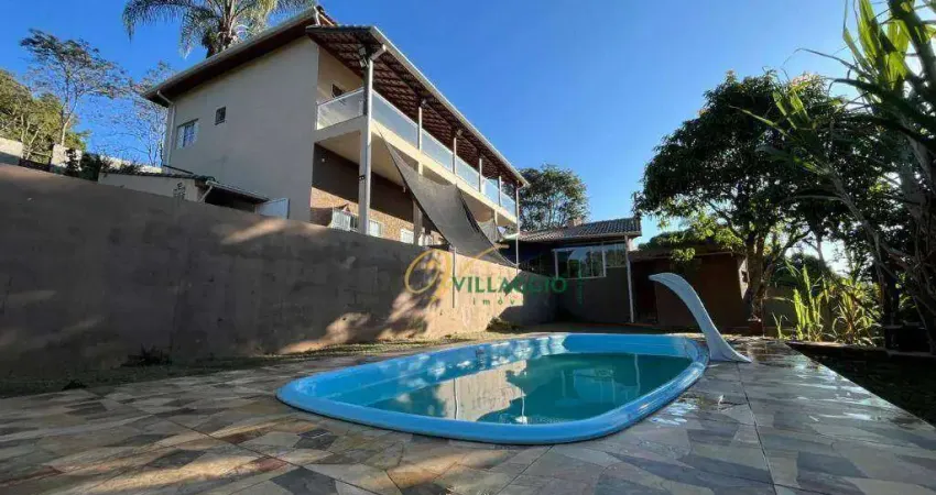 Chácara com 3 dormitórios à venda, 1120 m² por r$ 980.000 - vale do rio cachoeira - piracaia/sp