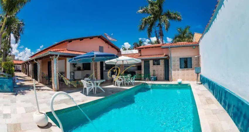 Rancho com 3 dormitórios à venda, 400 m² por r$ 1.400.000,00 - condomínio lago e sol - fronteira/mg