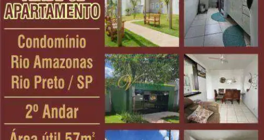 Apartamento com 2 dormitórios à venda, 57 m² por r$ 170.000,00 - loteamento clube v - são josé do rio preto/sp