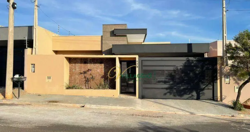 Casa com 2 dormitórios à venda, 80 m² por r$ 350.000,00 - residencial mais parque - mirassol/sp