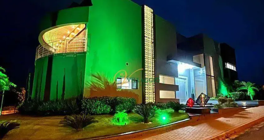 Sobrado com 3 dormitórios à venda, 900 m² por r$ 5.900.000 - condomínio san diego - mirassol/sp