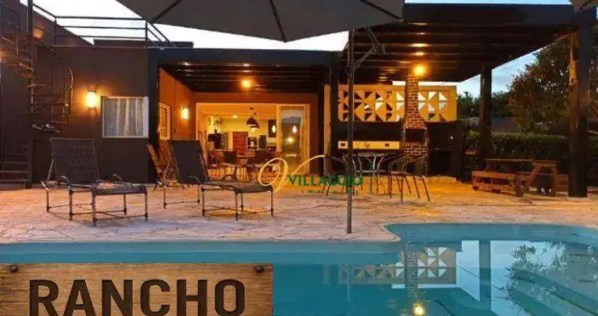 Rancho com 4 dormitórios à venda, 330 m² por r$ 1.850.000,00 - condomínio terra da barra - mendonça/sp