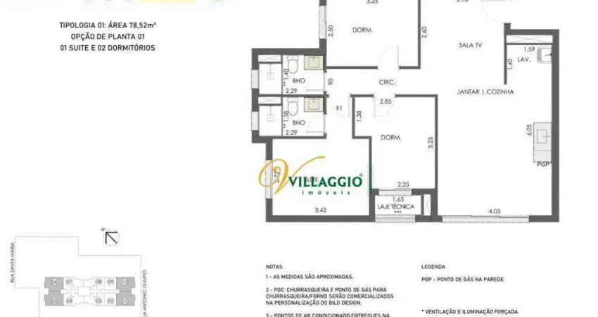 Apartamento com 3 dormitórios à venda, 78 m² por r$ 730.000 - vila sinibaldi - são josé do rio preto/sp