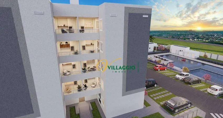 Apartamento com 2 dormitórios à venda, 47 m² por r$ 253.000 - jardim marajó - são josé do rio preto/sp