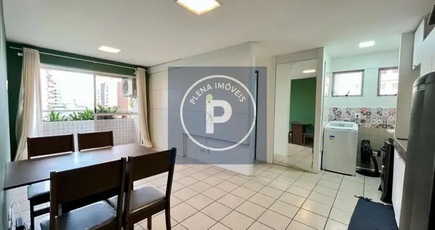 Flat mobiliado em casa forte/taxas inclusas - contrato anual