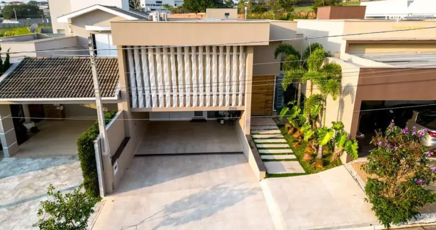 Casa térrea no condomínio terras do sinhô ii à venda em piracicaba 299m² - piscina, sistema fotovoltaico e automação