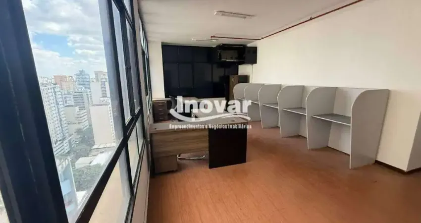 Sala com 38m² mobilhada em prédio de auto luxo na avenida augusto de lima