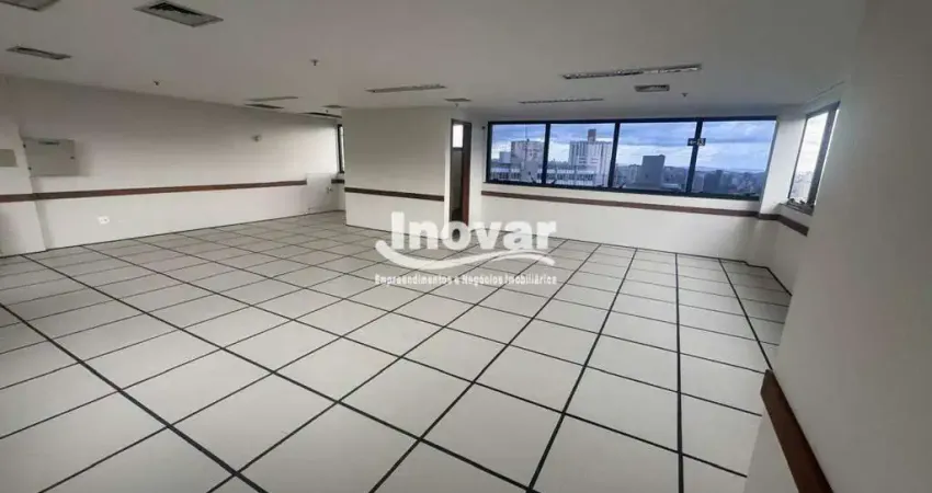 Andar corrido com aproximadamente 180 m2, dividido em 2 salas, ar condicionado, 6 banheiros, localizado na av. afonso pena quase com getulio vargas
