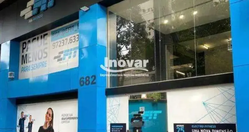Loja com aproximadamente 120m² na av. getulio vargas, recepção, mezanino, 3 salas, banho, 1 copa, av. getulio vargas