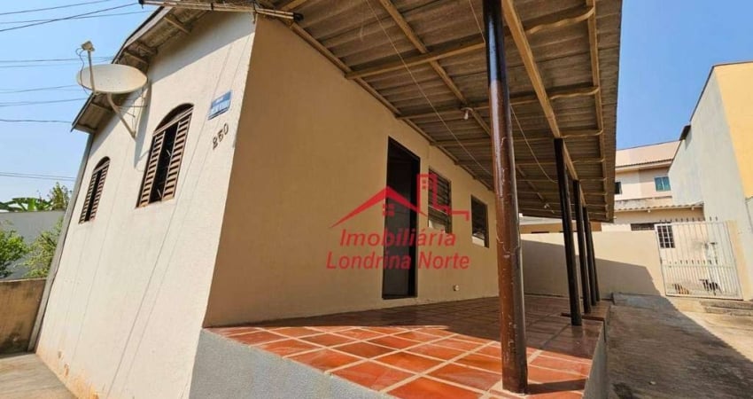 Casa com 2 dormitórios para alugar, 90 m² por R$ 1.000,00/mês - Jardim Guararapes - Londrina/PR