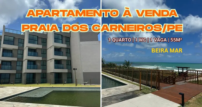 Apartamento à venda na beira mar da praia dos carneiros no o nomar eco living-tamandare/pe | 1 quarto | 1 wc | 1 vaga