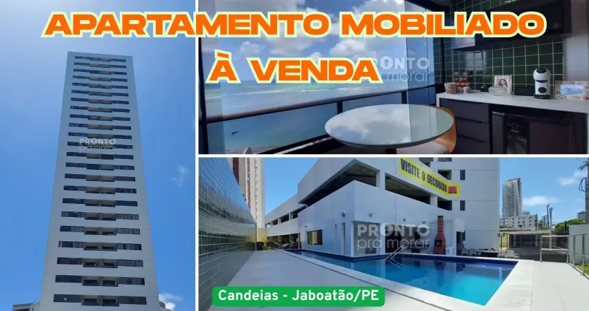 Apartamento mobiliado à venda em candeias-jaboatao/pe | 3 quartos | 2 suites | 1 wc | 2 vagas | 73m²