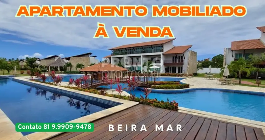 Casa duplex mobiliado à venda na beira mar praia dos carneiros-tamandare/pe | 3 quartos | 1 suite | 2 wc | 1 vaga  | 101m²