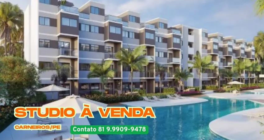 Studio à venda no costa dos coqueiros em carneiros-tamandare/pe | 1 quarto |1 wc | 1 vaga | 25m²