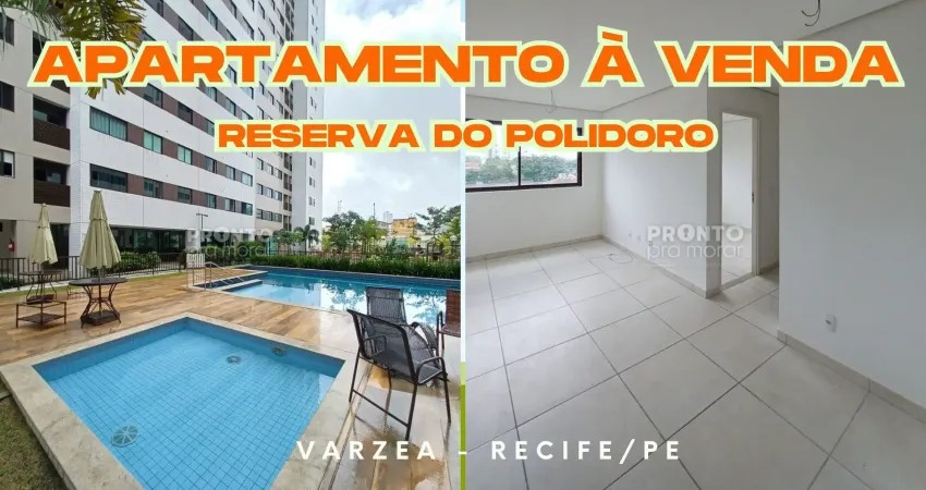 Apartamento à venda na reserva do polidoro, varzea-recife/pe | 2 quartos | 1 suite | 1 wc | 1 vaga | 55m²