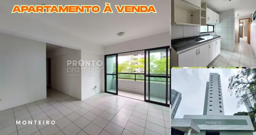 Apartamento à venda no monteiro-recife/pe | 3 quartos | 1 suite | 1 wc | 2 vagas