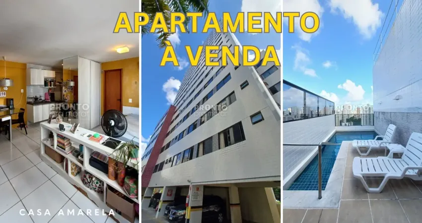 Apartamento à venda em casa amarela-recife/pe | 1 quarto | 1 wc | 1 vaga | 31m²