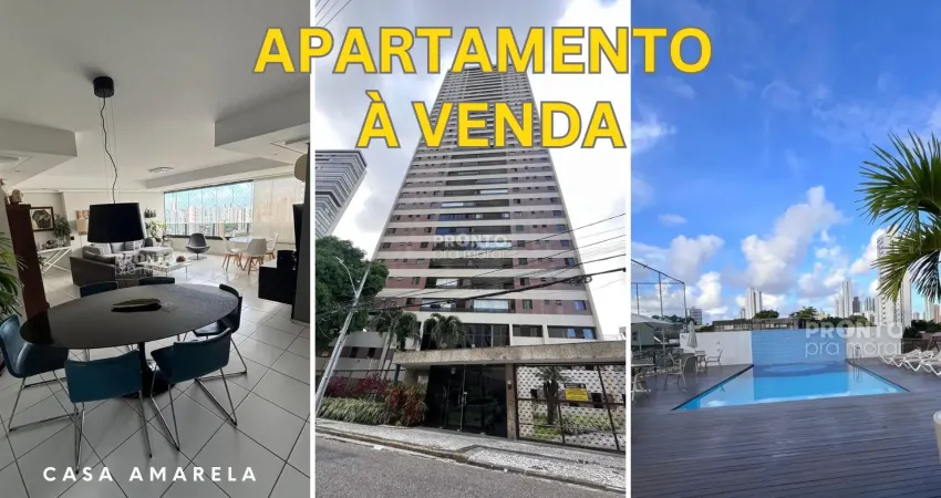 Apartamento à venda em casa amarela-recife/pe | 3 quartos | 2 suites | 1 wc | 2 vagas | 139m²
