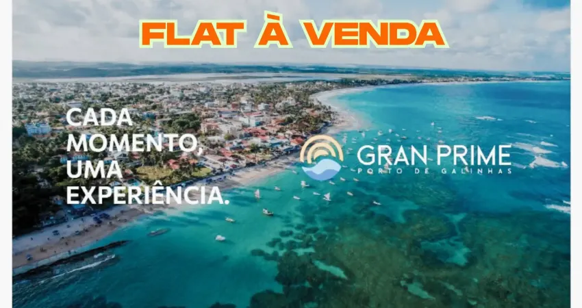 Flat à venda em porto de galinhas-ipojuca/pe | 1 quarto | 1 wc | 1 vaga | 27m²