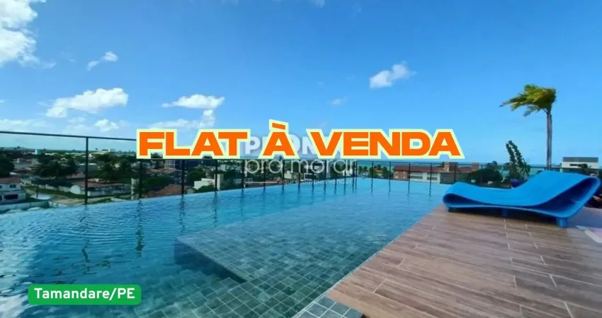 Flat à venda no centro de tamandare-tamandare/pe | 1 quarto | 1 wc | 1 vaga | 23m²