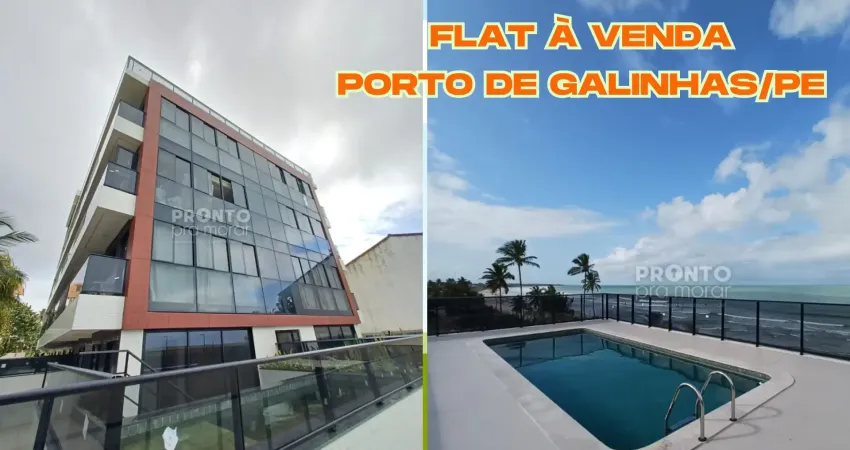 Flat à venda em porto de galinhas-ipojuca/pe | 1 quarto | 1 wc | 1 vaga | 37m²
