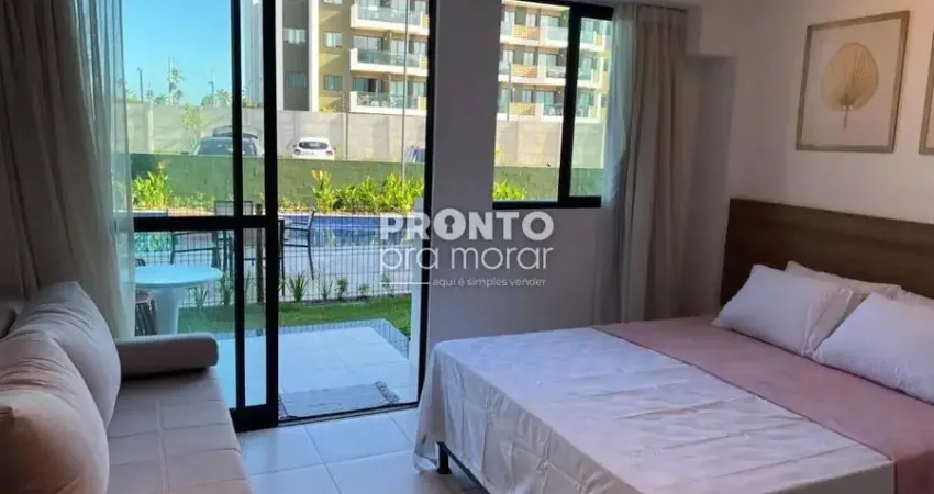 Flat mobiliado em muro alto | lazer completo e pronto para usar!