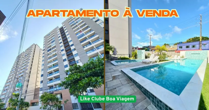 Apartamento à venda no like club boa viagem-recife/pe | 2 quartos | 1 suite | 1 wc| 1 vaga | 40m²