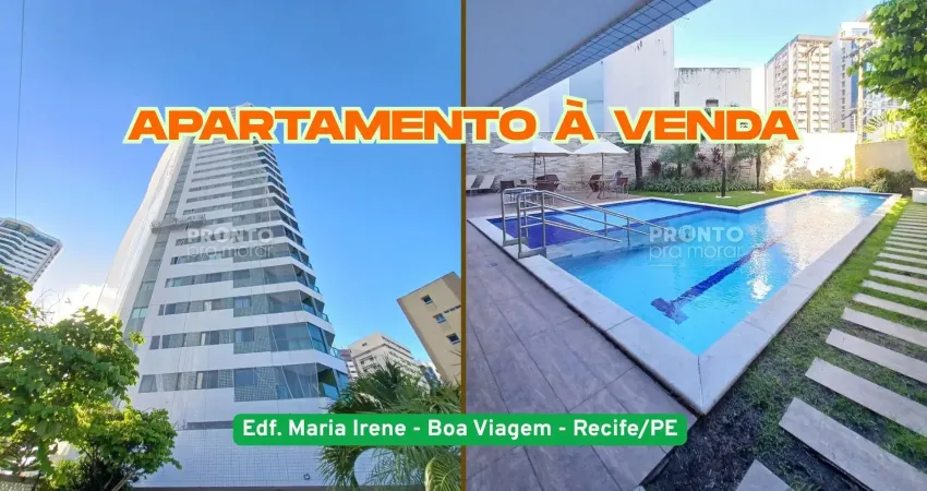 Apartamento à venda em boa viagem-recife/pe|4 quartos sendo 2 suites | 1 wc | 2 vagas | 135m²