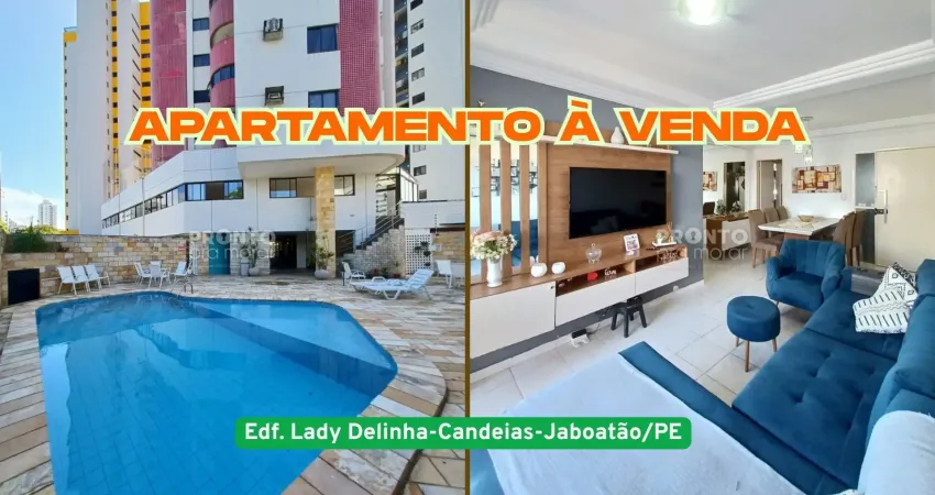 Apartamento à venda em candeias-jaboatao/pe | 4 quartos sendo 1 suite | 1 wc | 2 vagas| 98m²