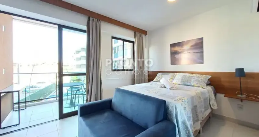 Flat mobiliado | porteira fechada | muro alto | condomínio resort completo