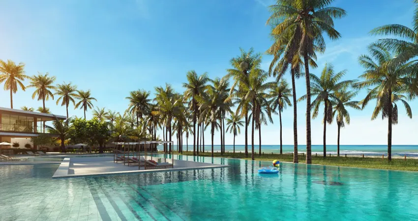 Orla praia dos carneiros – 4 quartos frente mar em frente as piscinas naturais