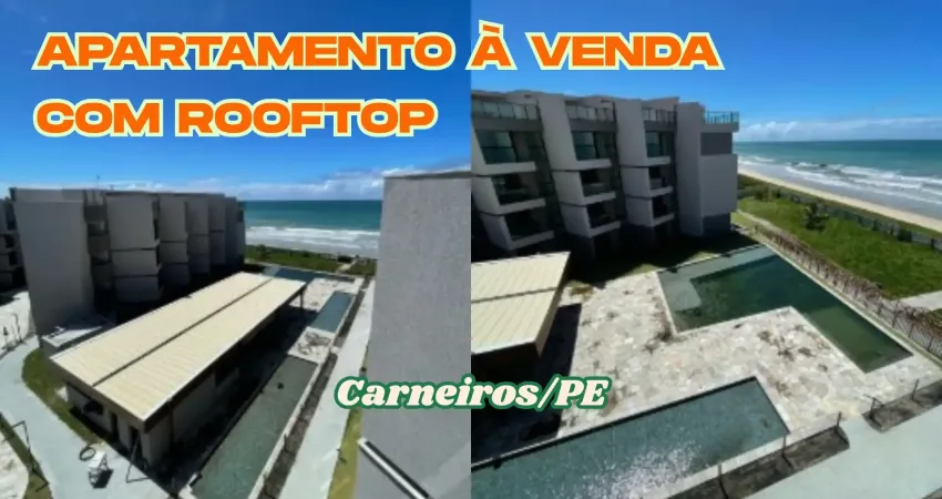 Apartamento à venda na beira mar praia dos carneiros-tamandare/pe | 1 quarto | 1 wc | 1 vaga | 74m²