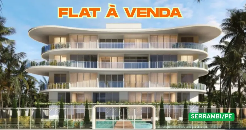 Flat à venda em serrambi - ipojuca/pe | 1 quarto | 1 wc | 1 vaga | 26m²