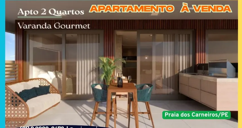 Apartamento à venda na praia dos carneiros-tamandare/pe| 2 quartos sendo 1 suite | 1 wc | 1 vaga| 45m²